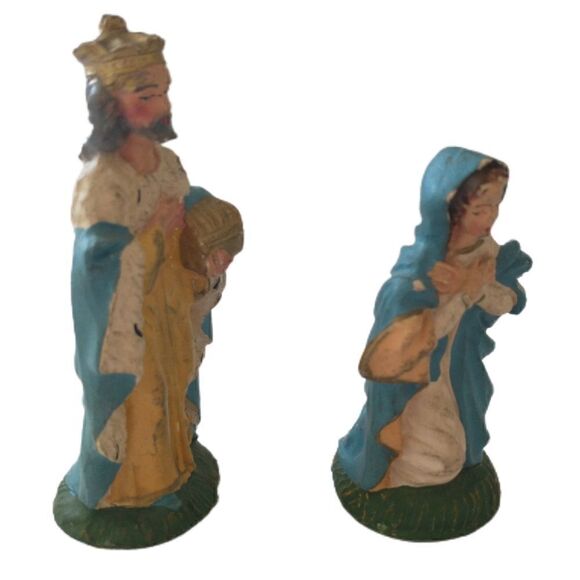 VTG Italy Nativity Figures Mary Wiseman Replacements ONLY Hand Painted Despose. - Picture 10 of 16
